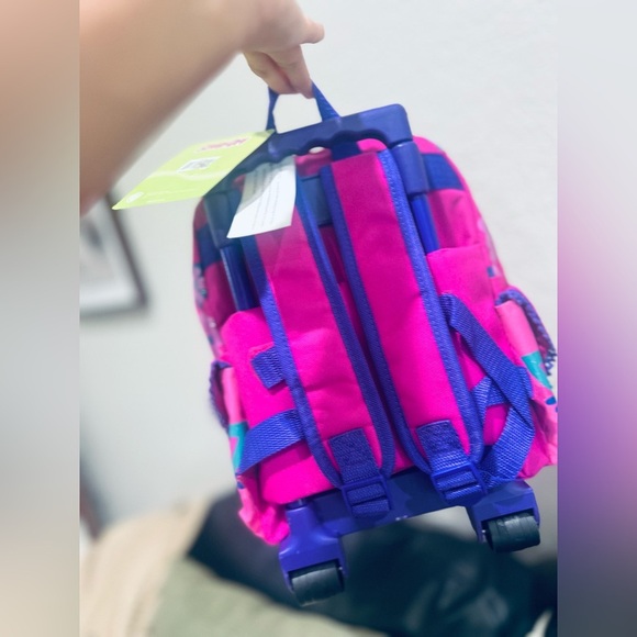 Scooby Doo Small Rolling Backpack Pink Peace & Love! - Picture 6 of 14